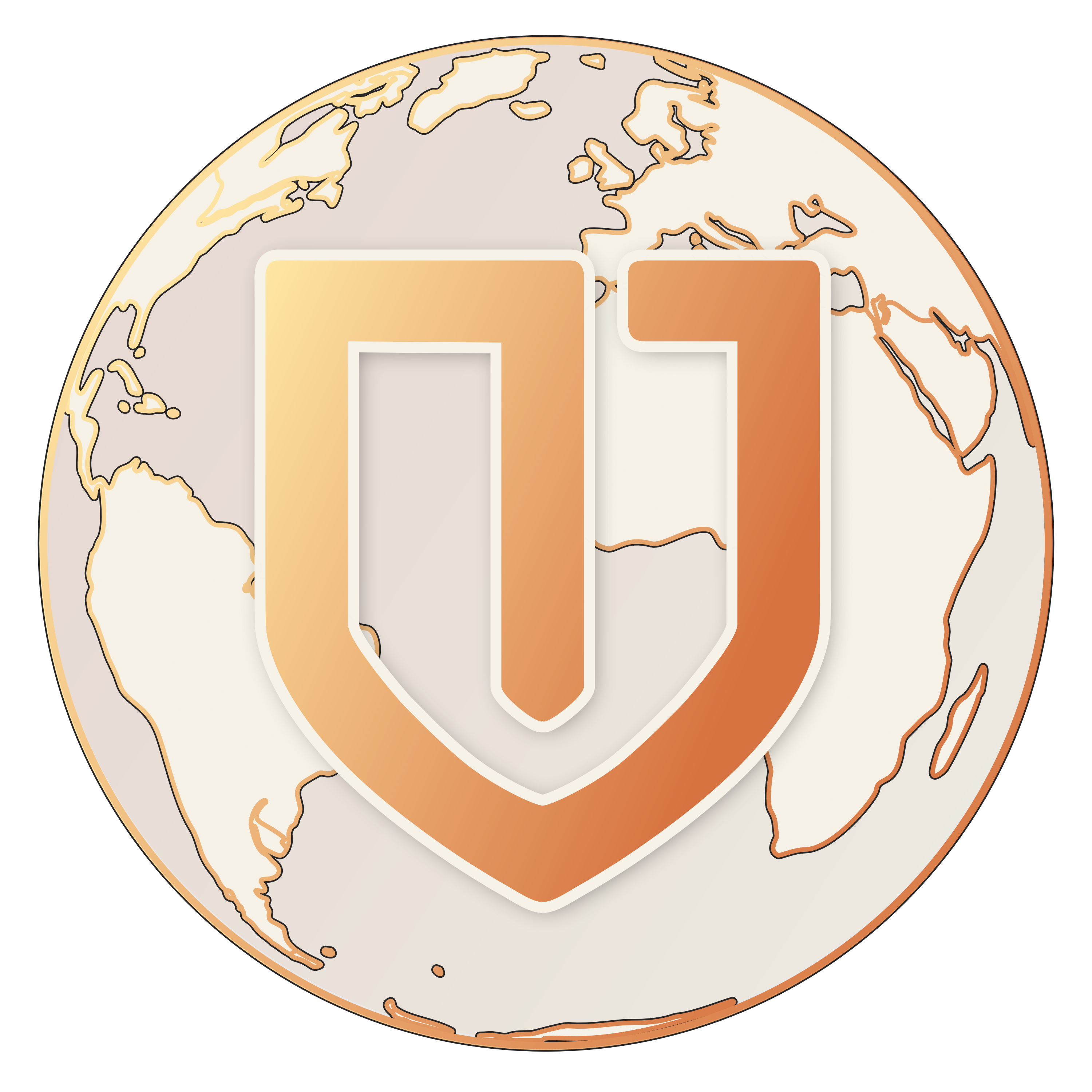 Globe emblem