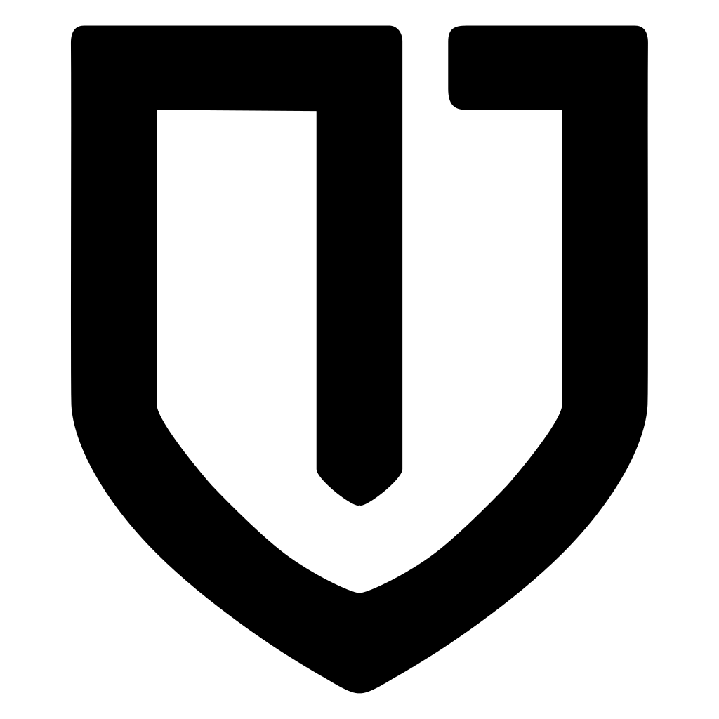 Mono shield, silhouette for paper
